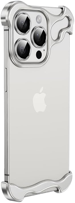 Series Designed for iPhone Case,Minimalist Protective Shock Absorption Aerospace Grade Aluminum Shells & Elastomer Inlays Easy Fit,Shockproof Bumper Cover (Black,iPhone 15 Pro Max)