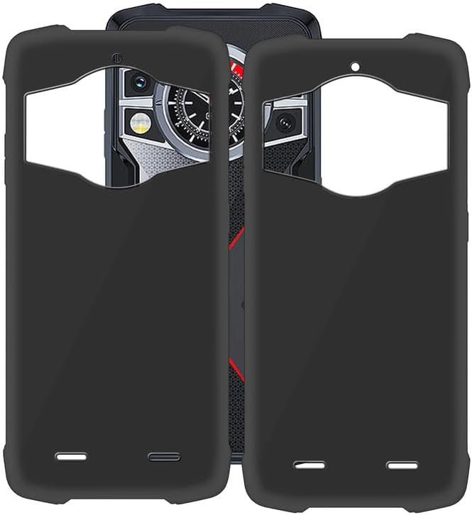 for  9 (6.58") Case, Shockproof Protective Black Case Soft Silicone Bumper Shell 2 Black Flexible Rubber Phone Protective Cases TPU Cover