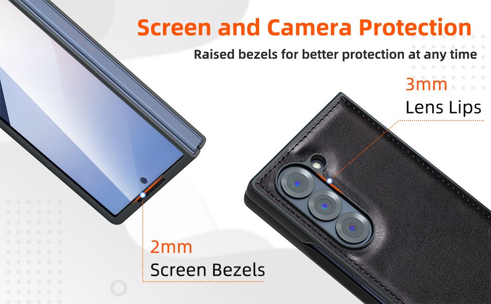 Leather Case for Samsung Galaxy Z Fold 6