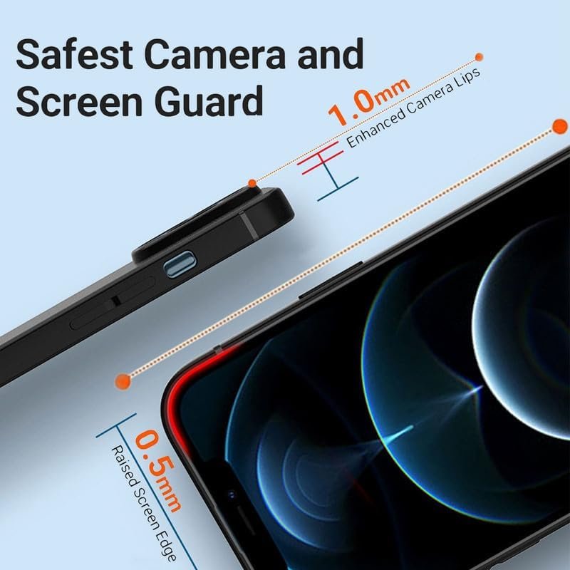 510kM9BHAnL._AC_7a908bb9-f686-4487-9056-dc226b1aaa5a for 5 Case, 2 Pieces Shockproof Soft TPU Bumper Shell, 360° Drop Protection Shell Ultra-Thin Soft Silicone Cover for 5 (6.56") - Black