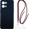 7 4G Case + Universal Mobile Phone Lanyards, Neck/Crossbody Soft Strap Silicone TPU Cover Bumper Shell for Oppo F21 Pro 4G (6.43”)