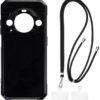 Innovatemee BL9000 Pro 5G Case + Universal Mobile Phone Lanyards, Neck/Crossbody Soft Strap Silicone TPU Cover Bumper Shell for Innovatemee BL9000 Pro 5G (6.78”)