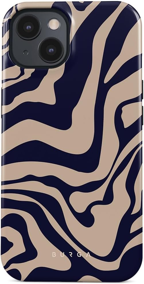 Phone Case Compatible with iPhone 14 Plus - Hybrid 2-Layer Hard Shell + Silicone Protective Case - Blue Hearts Love Kiss Amor - Scratch-Resistant Shockproof Cover