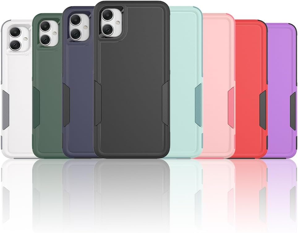 51E7Gluc4kL._AC_SL1000 for Samsung Galaxy A05 Case,Case for Galaxy A05,TPU+PC Dual Layer Shockproof Mobile Case for Galaxy A05 (Dark Green)