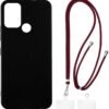 C22 Case + Universal Mobile Phone Lanyards, Neck/Crossbody Soft Strap Silicone TPU Cover Bumper Shell for C22 (6.5”)