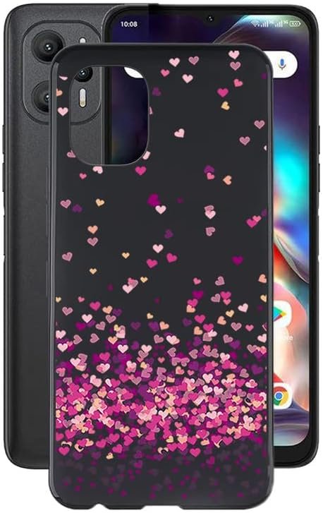 for F3 Pro 5G [6.58"] Case, Soft Silicone Bumper Shell Black Flexible Rubber Phone Protective Cases TPU Cover for F3 Pro 5G -Black