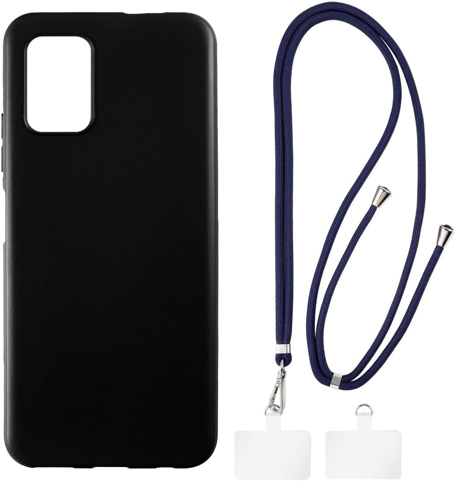 C300 4G Case + Universal Mobile Phone Lanyards, Crossbody Soft Strap Silicone TPU Cover Bumper Shell for C300 4G (6.52”)