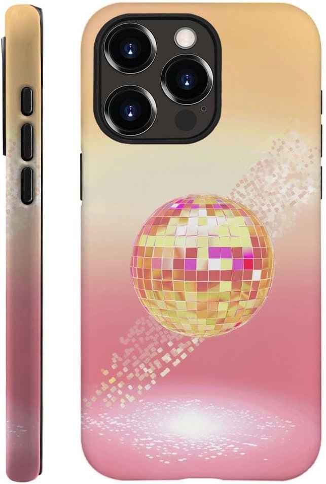 Innovatemee Case Compatible with iPhone 15 Pro Max,Astronaut Moon Swing Phone Case for iPhone 15 Pro Max,Cases for Girls and Boys,Fall Prevention Hybrid 2-Layer Hard Shell Phone Case