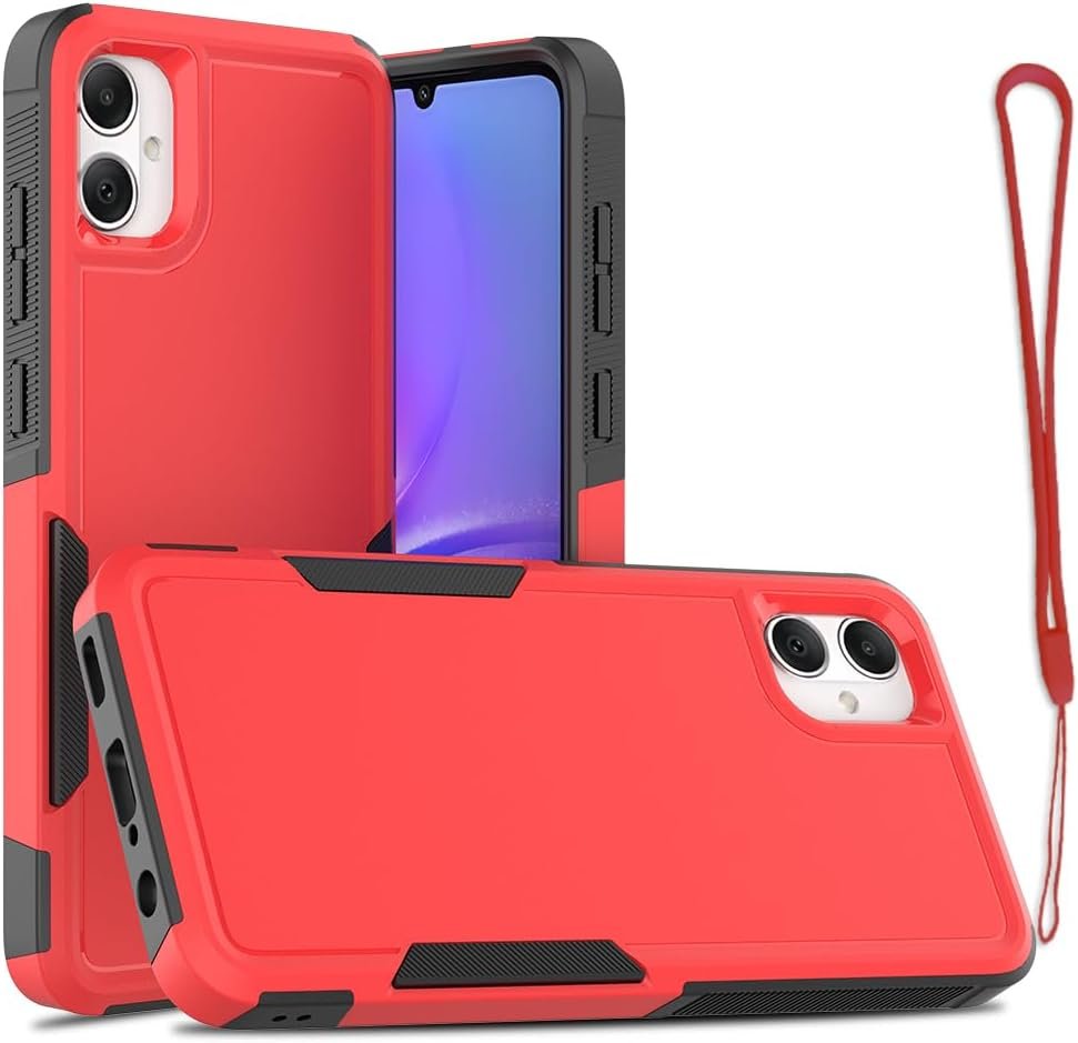 51a4stAx6BL._AC_SL1000 for Samsung Galaxy A05 Case,Case for Galaxy A05,TPU+PC Dual Layer Shockproof Mobile Case for Galaxy A05 (Dark Green)