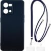7 4G Case + Universal Mobile Phone Lanyards, Neck/Crossbody Soft Strap Silicone TPU Cover Bumper Shell for Oppo F21 Pro 4G (6.43”)