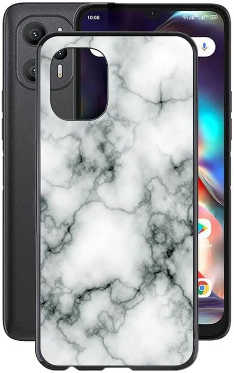 for F3 Pro 5G [6.58"] Case, Soft Silicone Bumper Shell Black Flexible Rubber Phone Protective Cases TPU Cover for F3 Pro 5G -Black