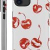 for iPhone 12 Pro Max Case,HH2 Retro Cherry Hybrid 2 Layer Hard Shell Silicone Protective Pattern Design Case