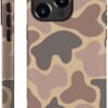 for iPhone 14 Plus Case,HH2 Camouflage Camo Leaf Hybrid 2 Layer Hard Shell Silicone Protective Pattern Design Case