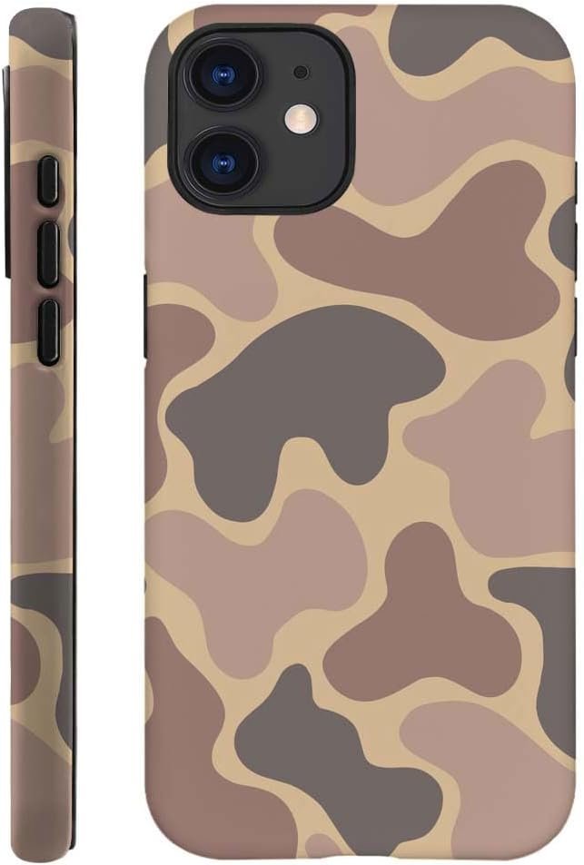 for iPhone 14 Plus Case,HH2 Camouflage Camo Leaf Hybrid 2 Layer Hard Shell Silicone Protective Pattern Design Case