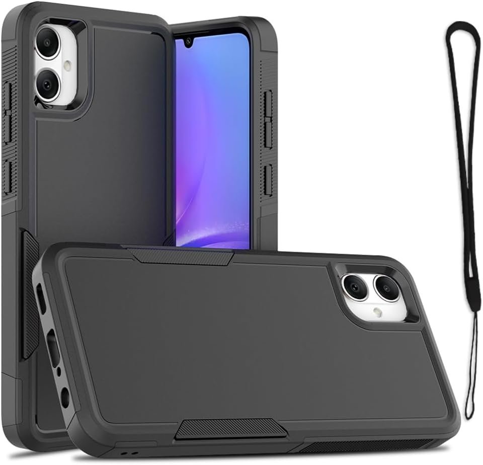 51uZS94oZ4L._AC_SL1000 for Samsung Galaxy A05 Case,Case for Galaxy A05,TPU+PC Dual Layer Shockproof Mobile Case for Galaxy A05 (Dark Green)