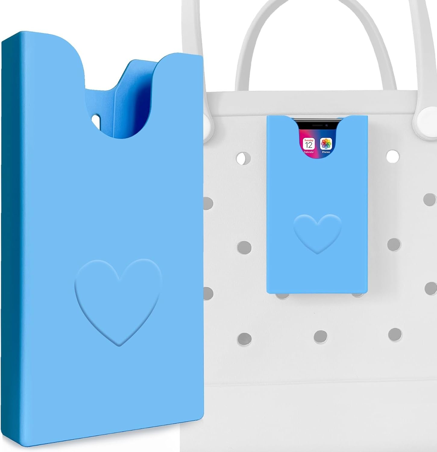 51w61-nv9-L._AC_SL1500 Phone Holder Compatible for Bog Bag, Phone Case Insert Accessories for Bog Bags, Plastic Shell Case Fits All Cell Phones,Keep Your Phone Portable and Secure in Beach Bag