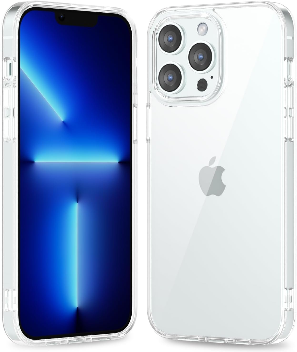 61-476Q7eYL._AC_SL1500 Thin Slim Clear case for iPhone XR, Transparent Hybrid Hard Shell Plastic & Soft Silicone Rubber Bumper, Non-Yellow Acrylic Protective Lightweight Cover for Women, White