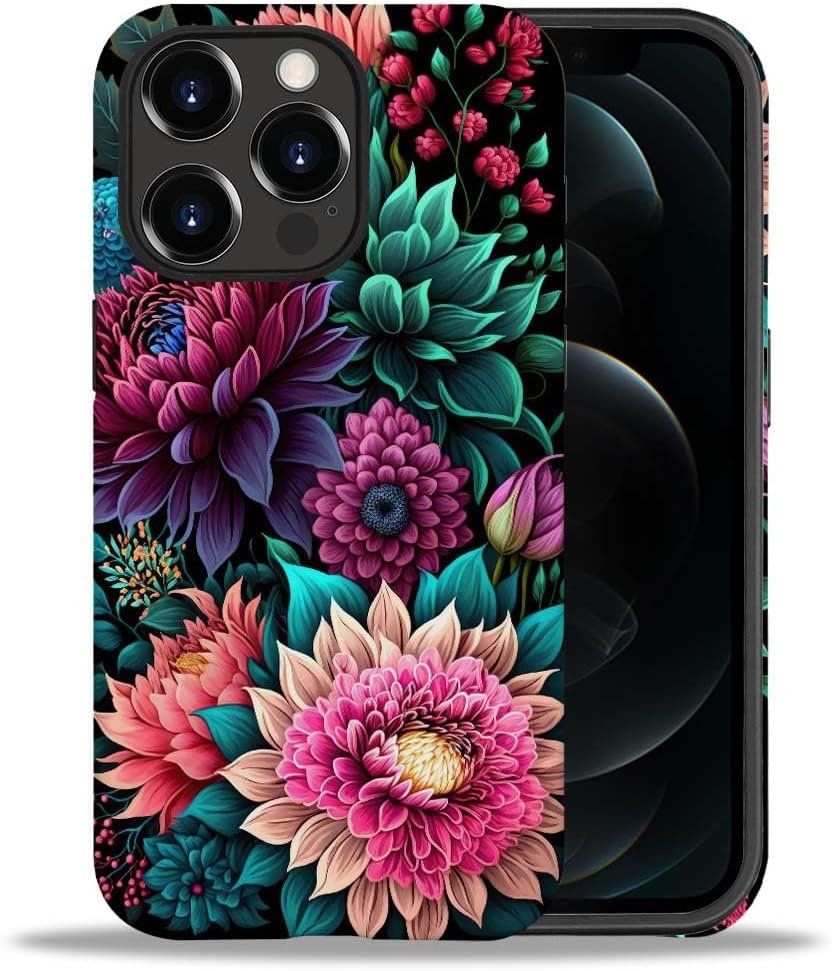 Case Compatible with iPhone 11,Colorful Marble 2 in 1 Phone Case for Women Men,Soft TPU and PC Hard Shell Mixed Two-Layer Protective Phone Case for 11 6.1 Inch