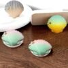 Cute Purple Green Shell Shape Collapsible Expandable Cellphone Stand Multi Functional Mobile Phone Grip & Kicktand