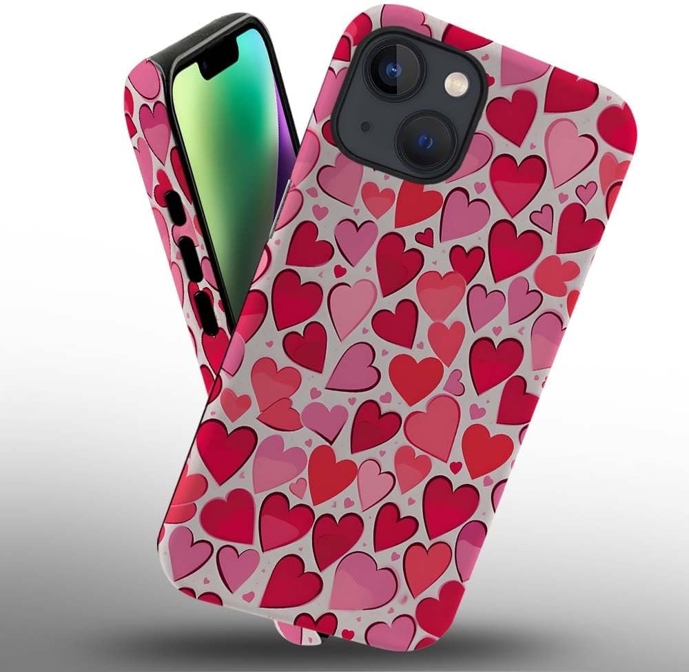 611TWPyi2IL._AC_SL1000 Phone Case Compatible with iPhone 14 Plus Case,Hybrid 2 Layer PC Hard Shell + Silicone Protective Case, White Gold Marble Scratch-Resistant Shockproof Cover for iPhone 14 Plus