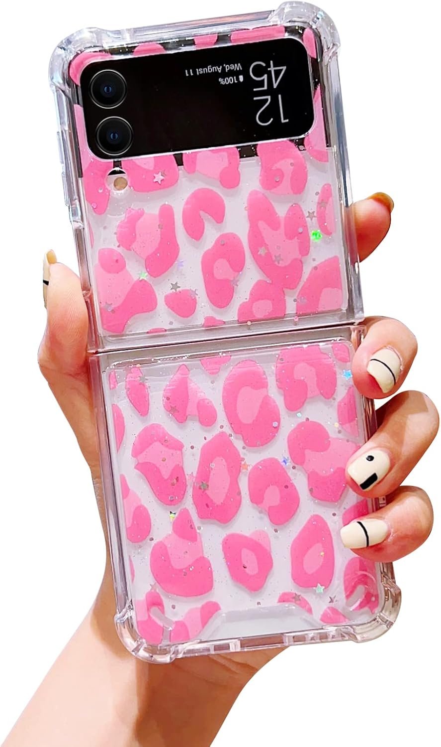 Compatible with Galaxy Flip 6 Case Women Girls Flexible TPU Sequin Sparkle Glitter Shockproof Protective Phone Cover for Galaxy Z Flip 6 (Shell Colorful)