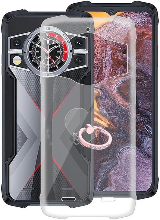 612IKY3Tj7L._AC for 9 (6.58") Case, Shockproof Protective Black Case Soft Silicone Bumper Shell 2 Black Flexible Rubber Phone Protective Cases TPU Cover