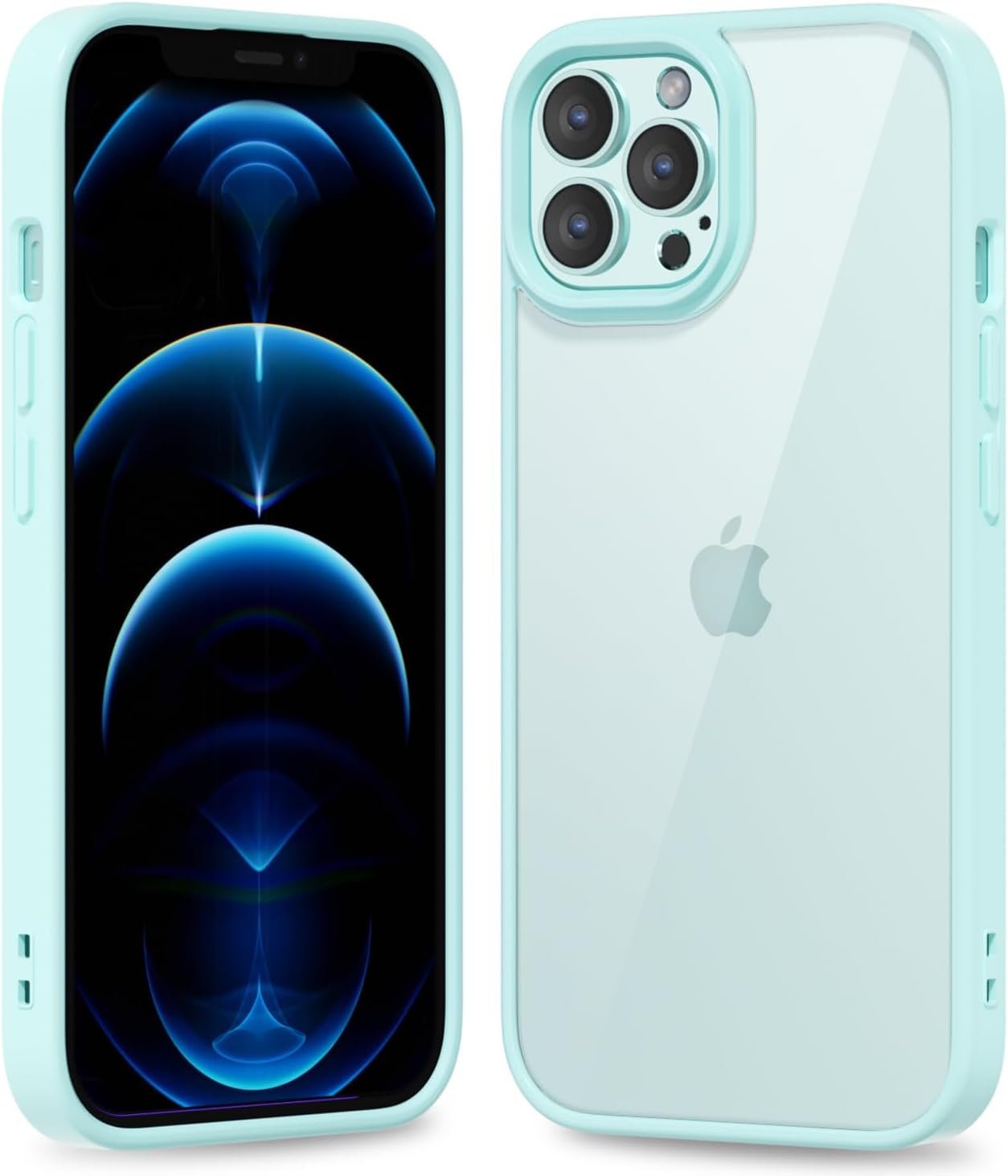 612IeNUGJXL._AC_SL1500 Thin Slim Clear case for iPhone XR, Transparent Hybrid Hard Shell Plastic & Soft Silicone Rubber Bumper, Non-Yellow Acrylic Protective Lightweight Cover for Women, White
