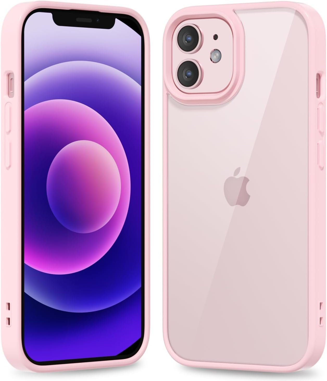 612jPNbIUrL._AC_SL1500 Thin Slim Clear case for iPhone XR, Transparent Hybrid Hard Shell Plastic & Soft Silicone Rubber Bumper, Non-Yellow Acrylic Protective Lightweight Cover for Women, White