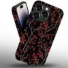 6130t_cqVGL._AC_SL1000 Phone Case Compatible with iPhone 14 Pro Max Case,Hybrid 2 Layer PC Hard Shell + Silicone Protective Case, Vintage Red Cherry Blossom Scratch-Resistant Shockproof Cover for iPhone 14 Pro Max