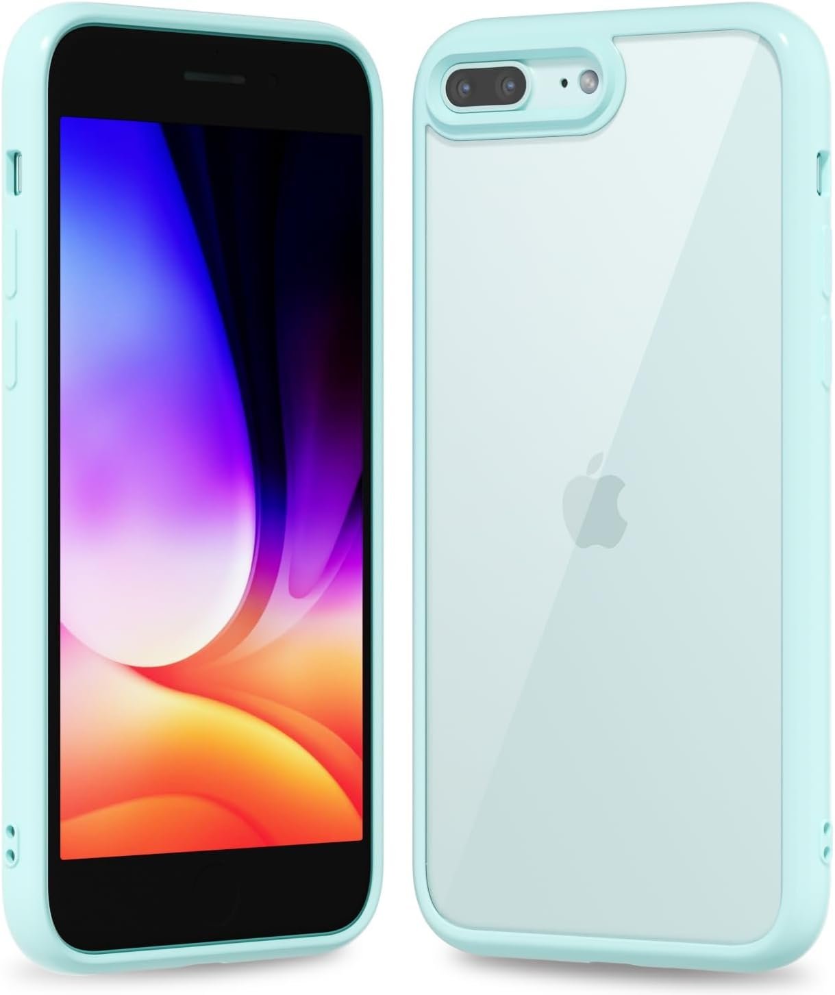 616Huyr5CKL._AC_SL1500 Thin Slim Clear case for iPhone XR, Transparent Hybrid Hard Shell Plastic & Soft Silicone Rubber Bumper, Non-Yellow Acrylic Protective Lightweight Cover for Women, White