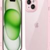 616_0IP7J1L._AC_SL1500 Thin Slim Clear case for iPhone XR, Transparent Hybrid Hard Shell Plastic & Soft Silicone Rubber Bumper, Non-Yellow Acrylic Protective Lightweight Cover for Women, White