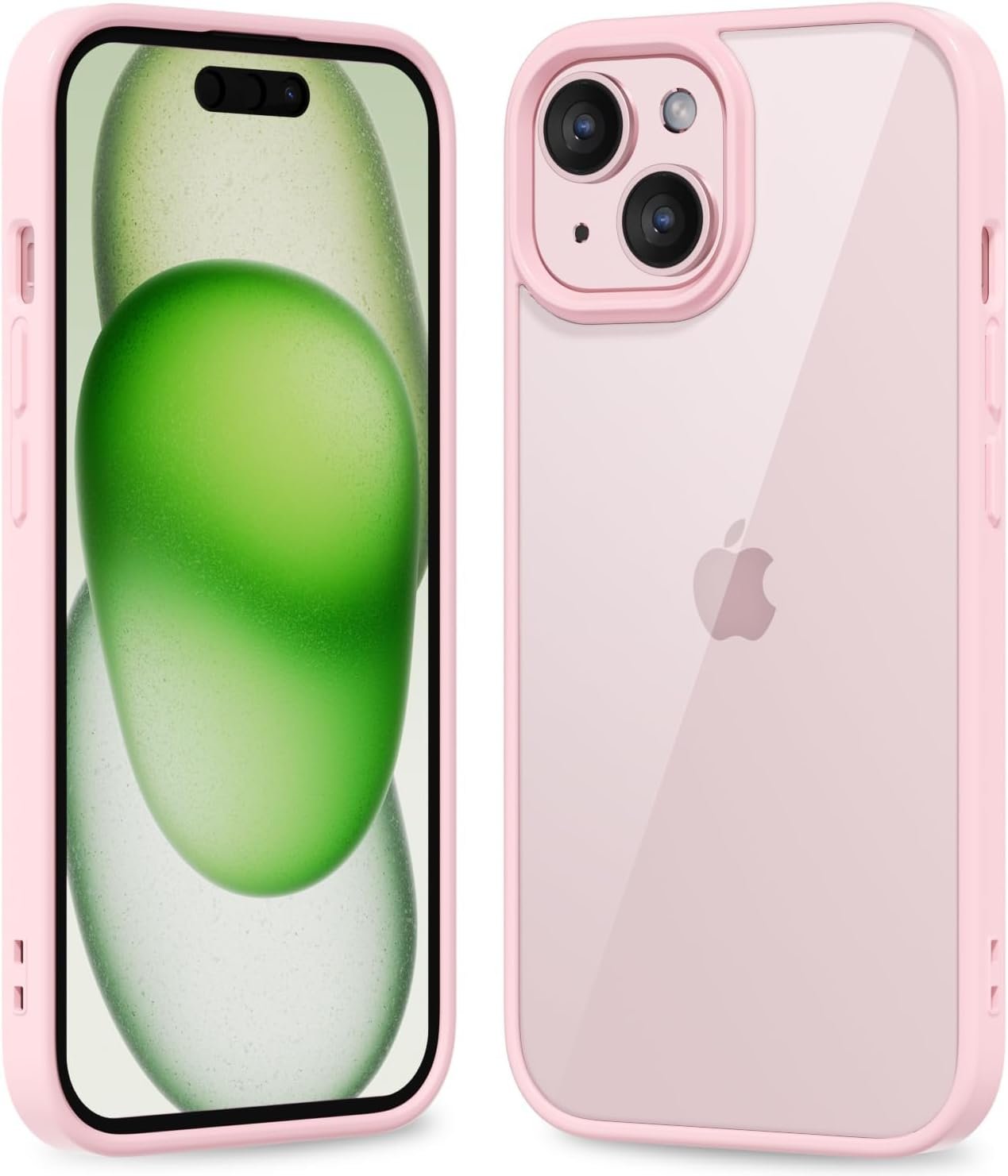 616_0IP7J1L._AC_SL1500 Thin Slim Clear case for iPhone XR, Transparent Hybrid Hard Shell Plastic & Soft Silicone Rubber Bumper, Non-Yellow Acrylic Protective Lightweight Cover for Women, White