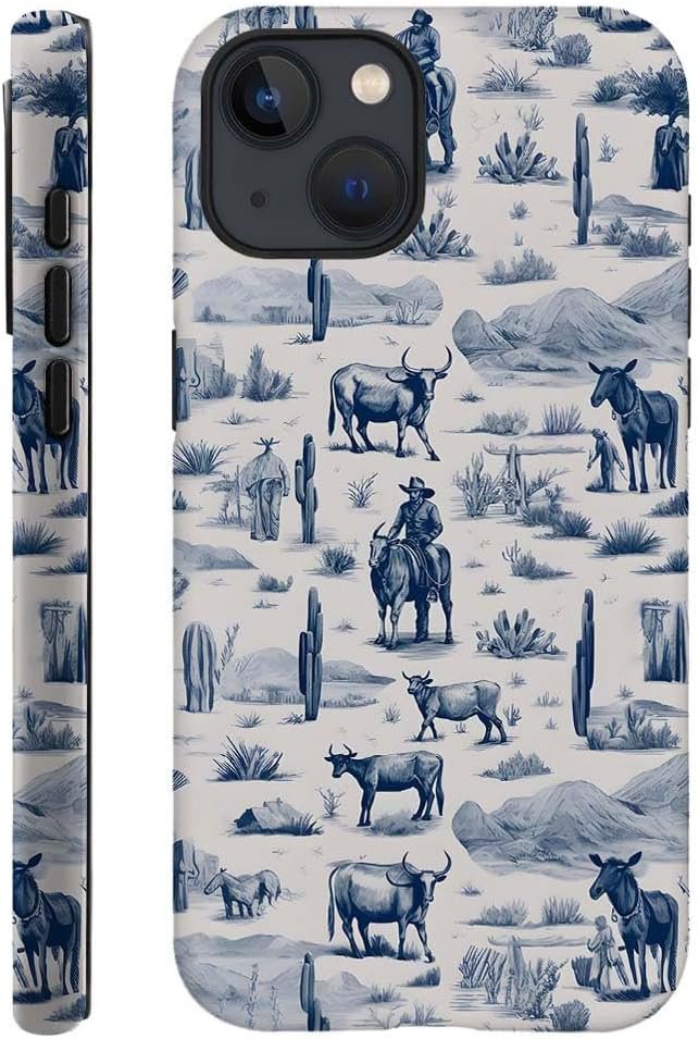 Case Compatible with for iPhone 13,Forest Lake Mountain Watercolor Phone Case Hybrid 2-Layer Hard Shell,Shockproof Soft for Girl Women Boy Men,Case for iPhone 13