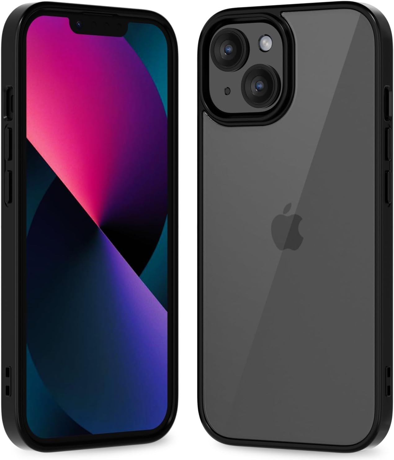 617YKSxYb2L._AC_SL1500 Thin Slim Clear case for iPhone XR, Transparent Hybrid Hard Shell Plastic & Soft Silicone Rubber Bumper, Non-Yellow Acrylic Protective Lightweight Cover for Women, White