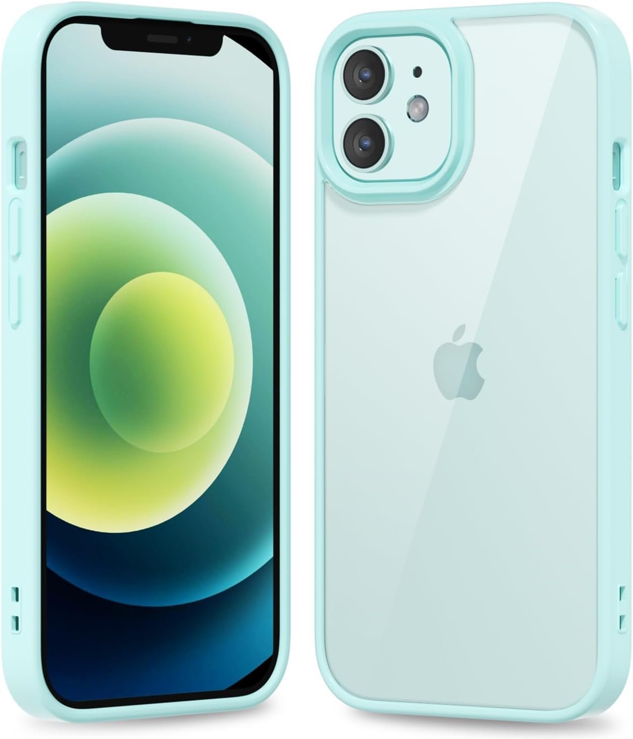 617oh7fIW2L._AC_SL1500 Thin Slim Clear case for iPhone XR, Transparent Hybrid Hard Shell Plastic & Soft Silicone Rubber Bumper, Non-Yellow Acrylic Protective Lightweight Cover for Women, White
