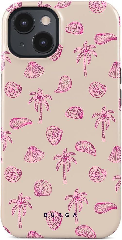 Phone Case Compatible with iPhone 14 Plus - Hybrid 2-Layer Hard Shell + Silicone Protective Case - Blue Hearts Love Kiss Amor - Scratch-Resistant Shockproof Cover