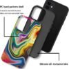 Case Compatible with iPhone 11,Colorful Marble 2 in 1 Phone Case for Women Men,Soft TPU and PC Hard Shell Mixed Two-Layer Protective Phone Case for 11 6.1 Inch