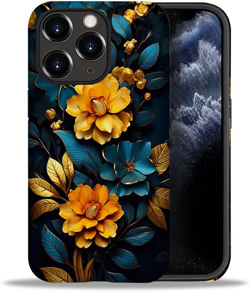 Case Compatible with iPhone 11,Colorful Marble 2 in 1 Phone Case for Women Men,Soft TPU and PC Hard Shell Mixed Two-Layer Protective Phone Case for 11 6.1 Inch