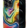 Case Compatible with iPhone 11,Colorful Marble 2 in 1 Phone Case for Women Men,Soft TPU and PC Hard Shell Mixed Two-Layer Protective Phone Case for 11 6.1 Inch