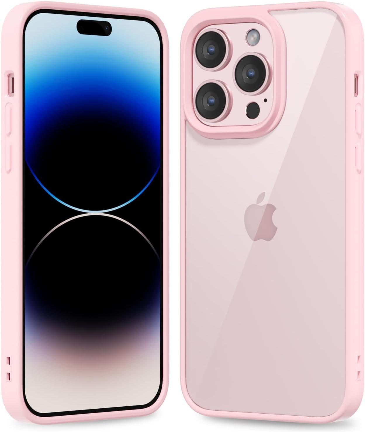 61B7hI27W6L._AC_SL1500 Thin Slim Clear case for iPhone XR, Transparent Hybrid Hard Shell Plastic & Soft Silicone Rubber Bumper, Non-Yellow Acrylic Protective Lightweight Cover for Women, White