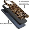 61DUMHwKHbL._AC_SL1000 for iPhone 11 Case,HH2 Cheetah Print Leopard Hybrid 2 Layer Hard Shell Design Pattern Protective Silicone Case