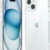 61EKQuJm1iL._AC_SL1500 Thin Slim Clear case for iPhone XR, Transparent Hybrid Hard Shell Plastic & Soft Silicone Rubber Bumper, Non-Yellow Acrylic Protective Lightweight Cover for Women, White