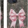 for iPhone 14 Plus Case,HH2 Camouflage Bow Hybrid 2 Layer Hard Shell Silicone Protective Pattern Design Case