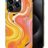 Case Compatible with iPhone 11,Colorful Marble 2 in 1 Phone Case for Women Men,Soft TPU and PC Hard Shell Mixed Two-Layer Protective Phone Case for 11 6.1 Inch