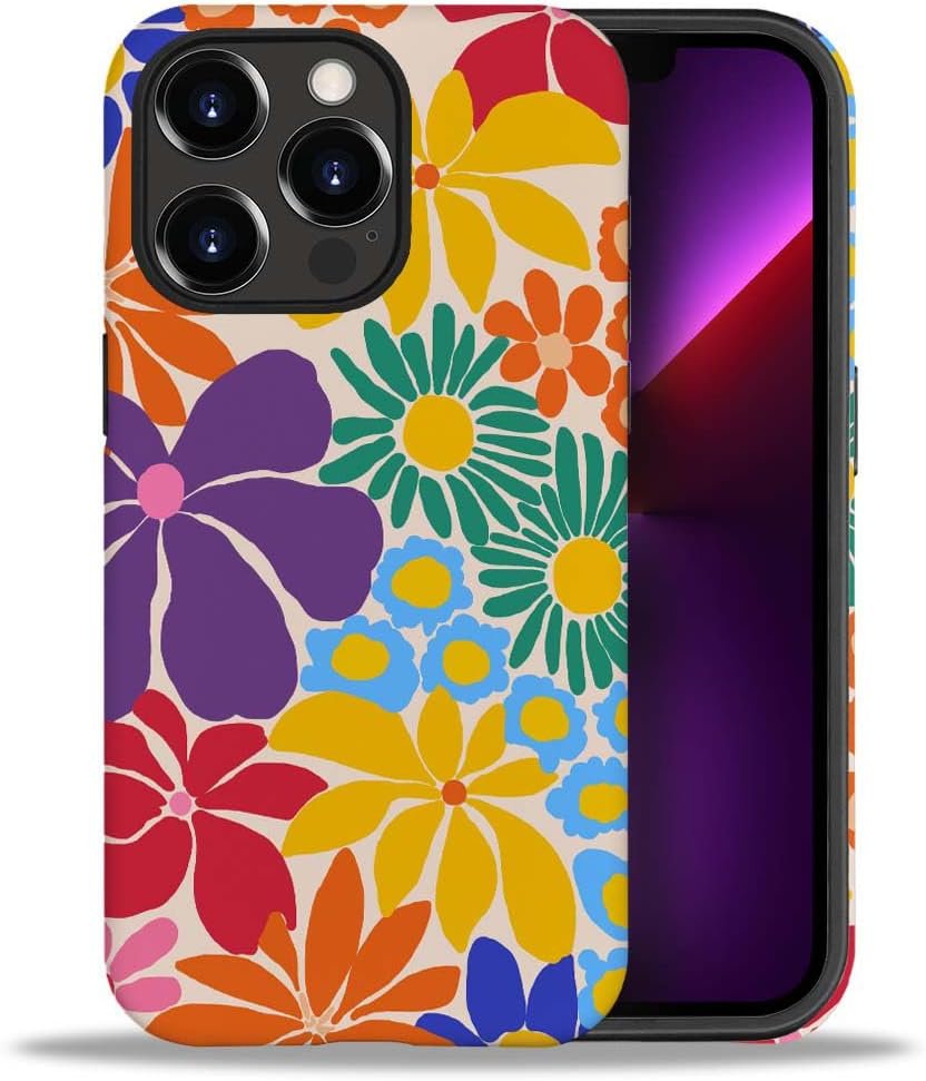 Case Compatible with iPhone 11,Colorful Marble 2 in 1 Phone Case for Women Men,Soft TPU and PC Hard Shell Mixed Two-Layer Protective Phone Case for 11 6.1 Inch