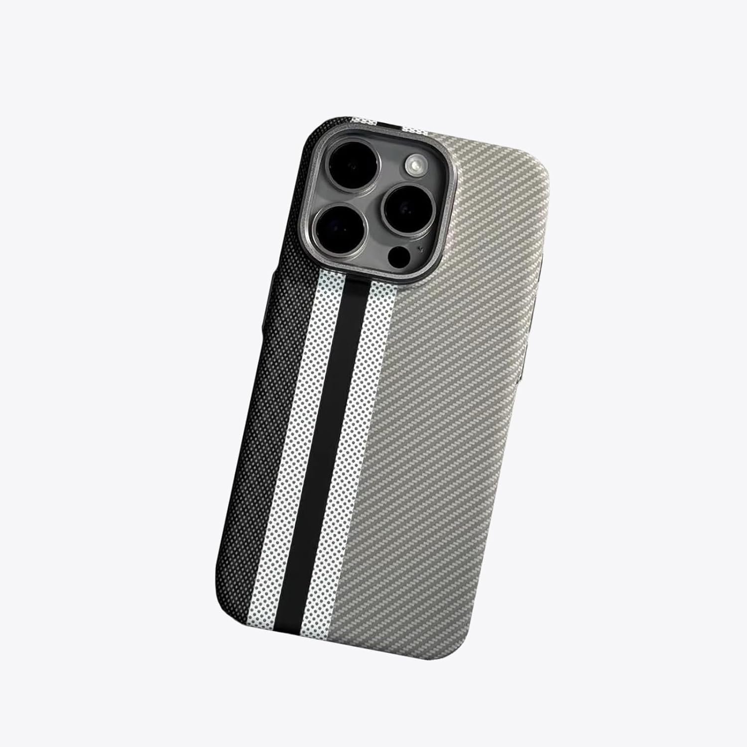 61GuDT1Hi8L._AC_SL1500 Suitable for IPhone15ProMax Mobile Phone Case Kevlar Pattern Magnetic Hard Shell Carbon Fiber Pattern Anti-Fall Protective Cover (Multicolor,iPhone 15 Pro Max)