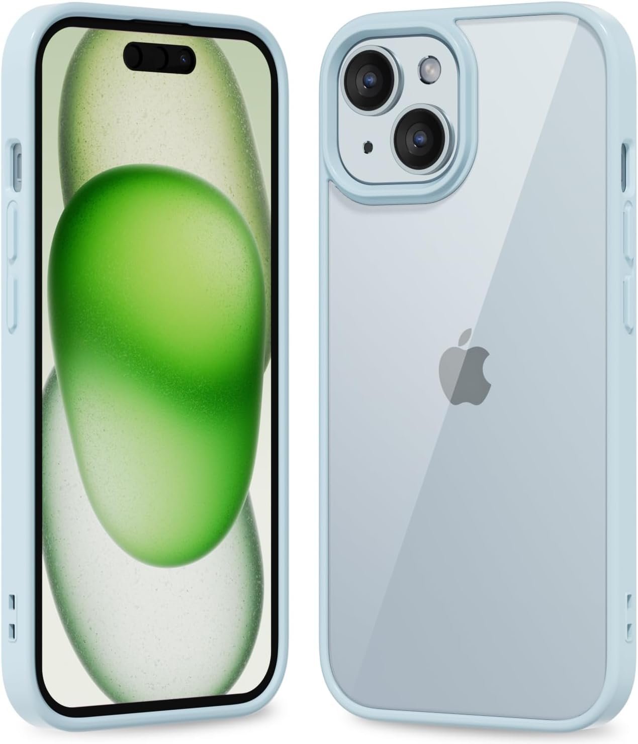 61GzRMPepfL._AC_SL1500 Thin Slim Clear case for iPhone XR, Transparent Hybrid Hard Shell Plastic & Soft Silicone Rubber Bumper, Non-Yellow Acrylic Protective Lightweight Cover for Women, White