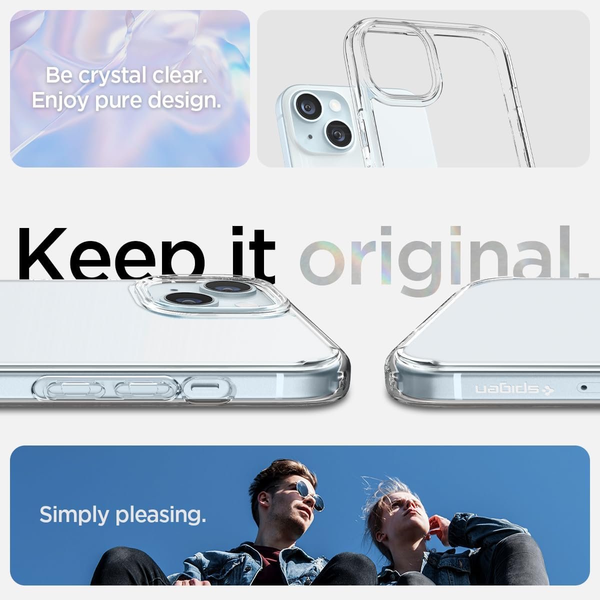 For iPhone 15 Case (2023) [Anti-Yellowing], [Military-Grade Protection] - Crystal Clear