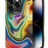 Case Compatible with iPhone 11,Colorful Marble 2 in 1 Phone Case for Women Men,Soft TPU and PC Hard Shell Mixed Two-Layer Protective Phone Case for 11 6.1 Inch