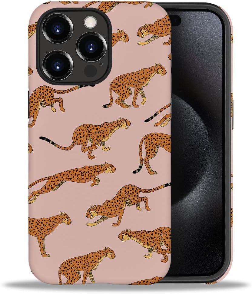 61JK55RA9nL._AC_SL1000 Phone Case Compatible with iPhone 14 Pro Max Case,Hybrid 2 Layer PC Hard Shell + Silicone Protective Case, Vintage Red Cherry Blossom Scratch-Resistant Shockproof Cover for iPhone 14 Pro Max